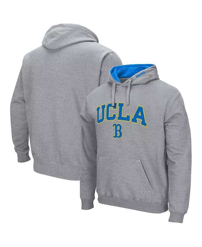 

Мужская толстовка с капюшоном цвета серый меланж UCLA Bruins Arch and Logo 3.0 Colosseum