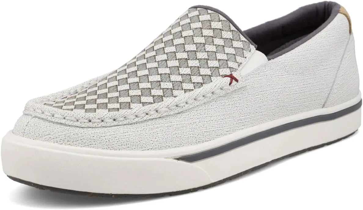 Мужские тапочки-слипоны Twisted X, White Grey