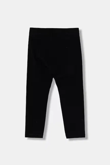 Леггинсы детские из эластичного хлопка Calvin Klein Jeans, черный — фото 2