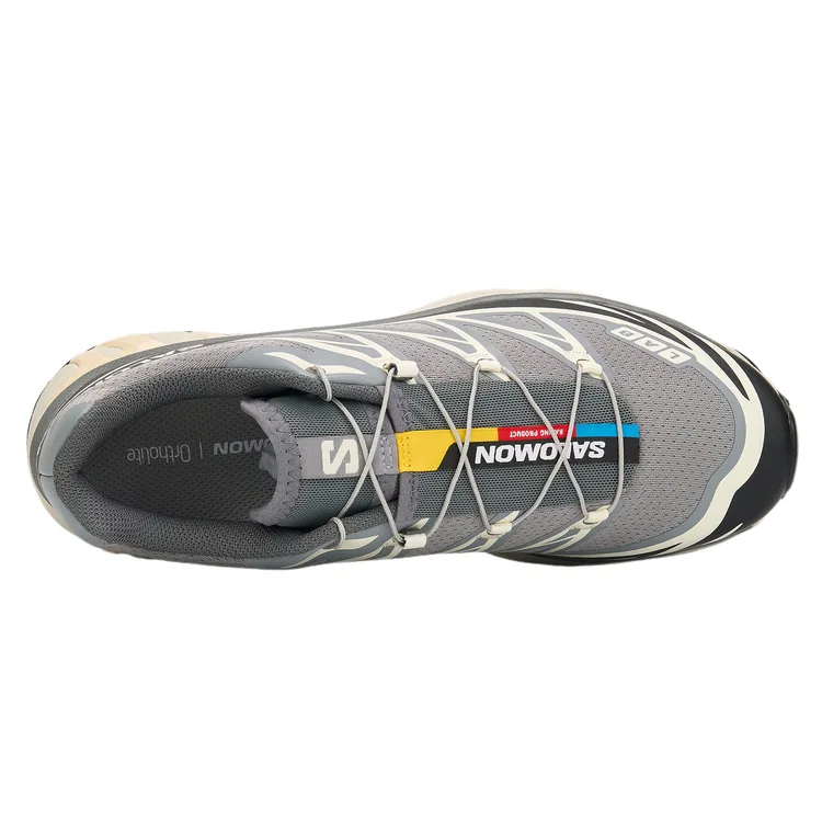 SALOMON Кроссовки XT 6 Low top Mud Contagrip Unisex Heritage Gray Black Vanilla — фото 4