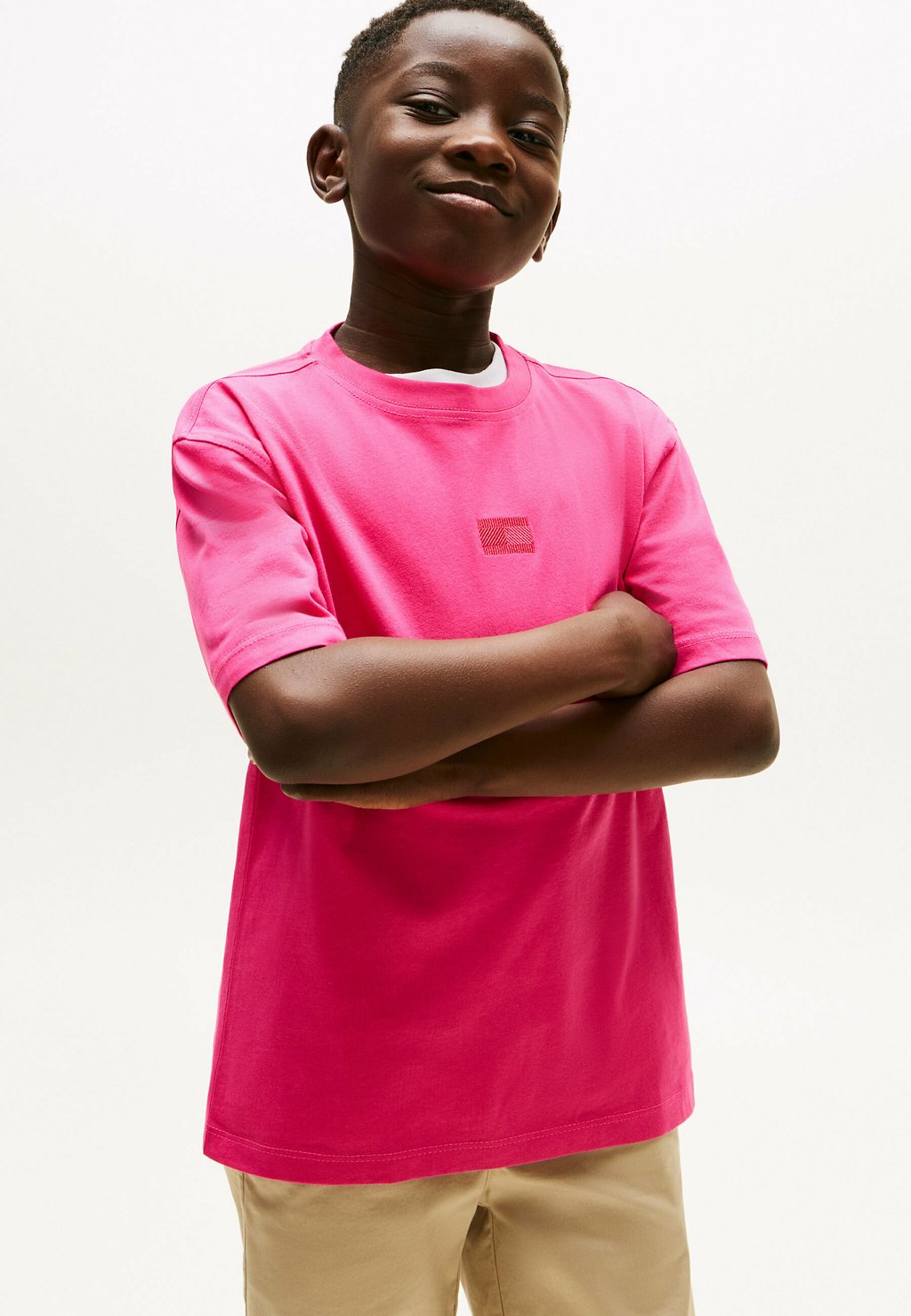 Базовая футболка Tommy Hilfiger, цвет Jewel Pink — фото 2