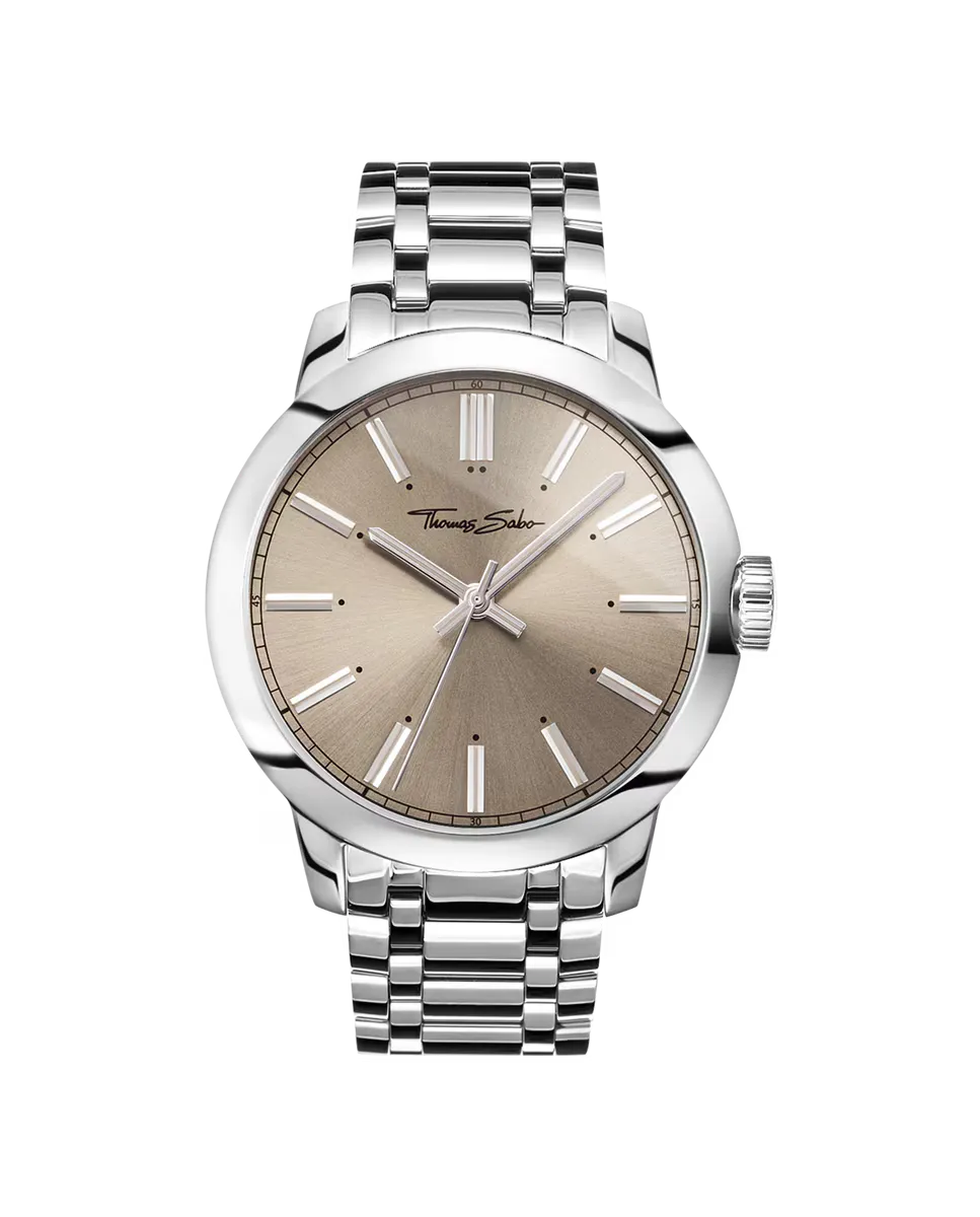 

Rebel at Heart мужские стальные часы Thomas Sabo, серебряный