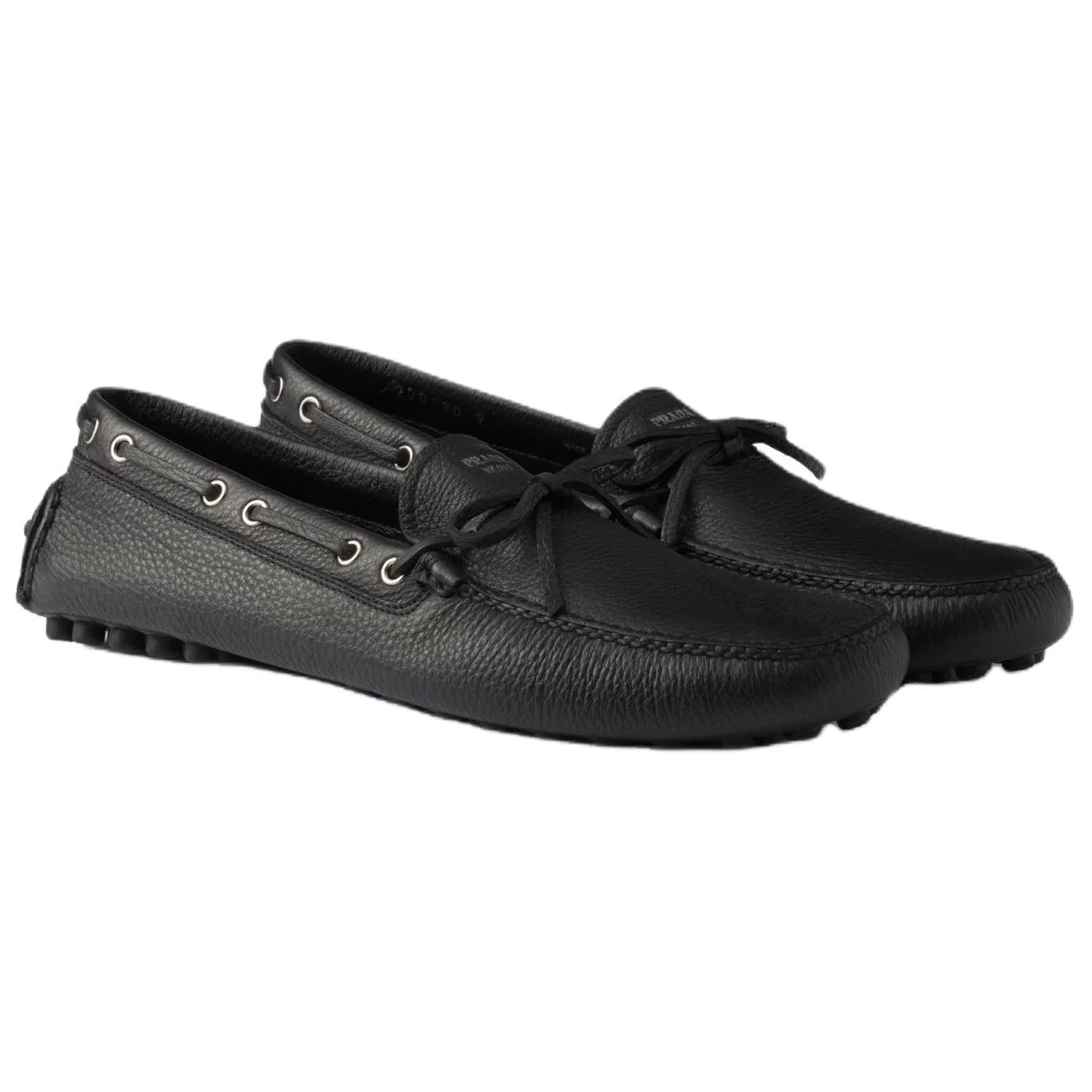 Лоферы Gommino 0.5cm Prada Black — фото 4