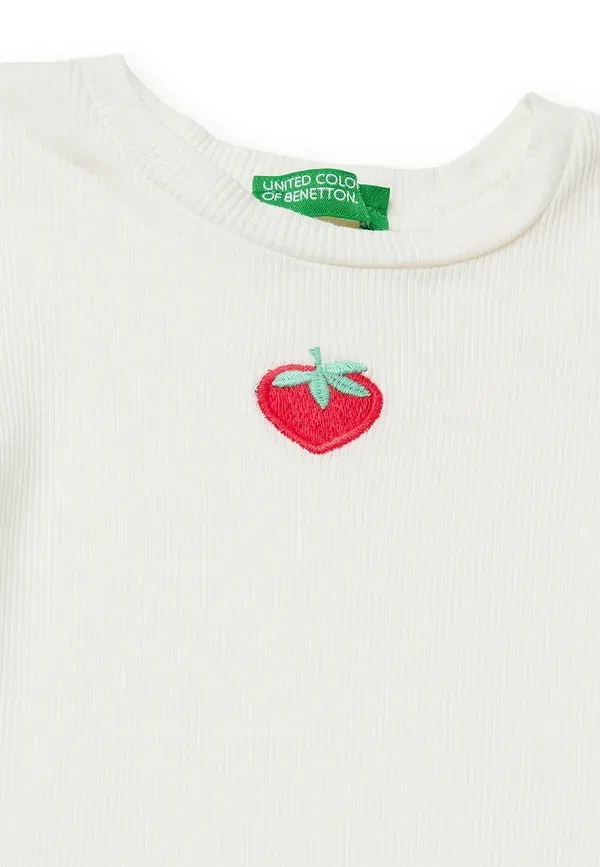 Платье с клетчатой юбкой United Colors Of Benetton, серый — фото 3