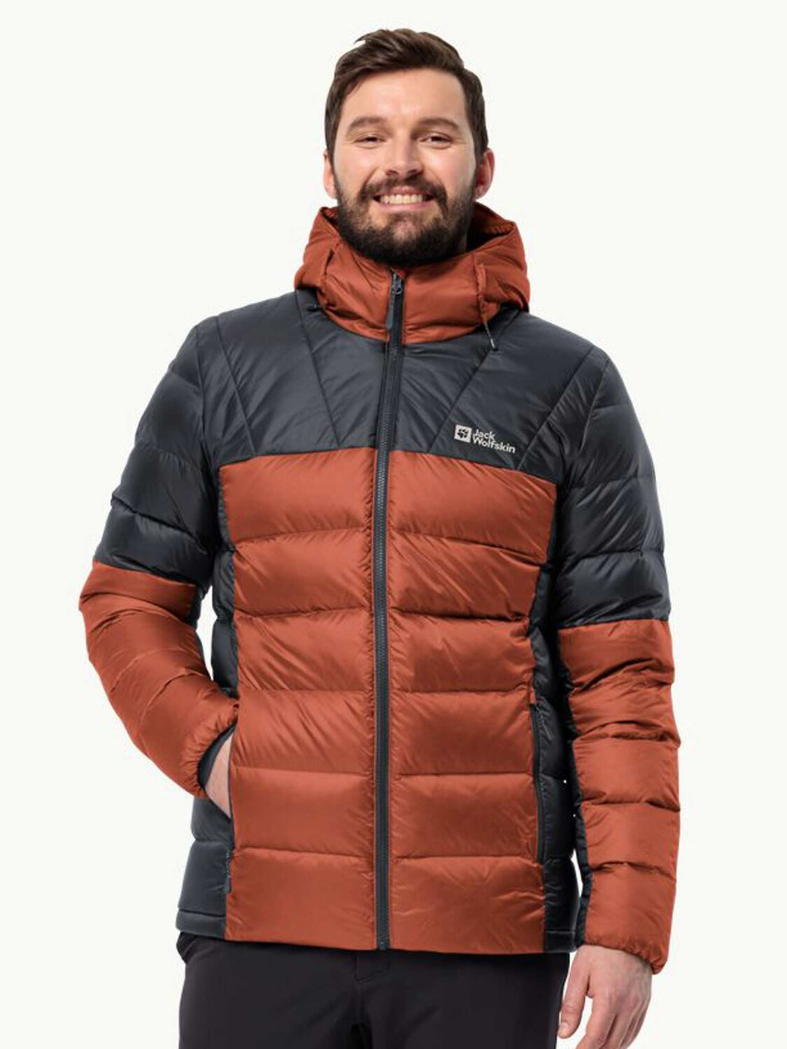 

Куртка Jack Wolfskin NEBELHORN DOWN HOODY M, оранжевый