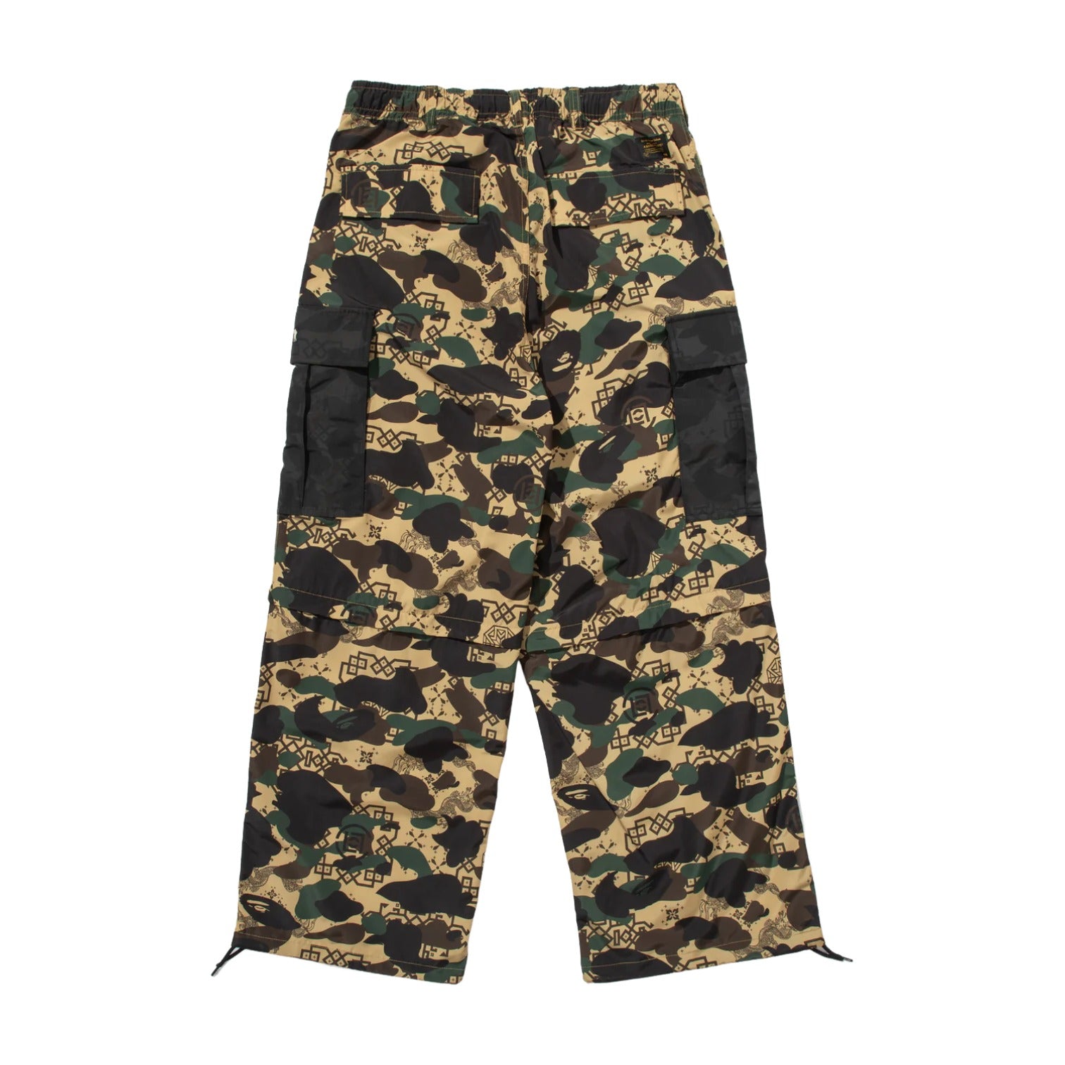 A Bathing Ape Брюки-карго BAPE X Clot Camo с отстегивающимися штанинами, свободного кроя, цвет «желтый» — фото 2
