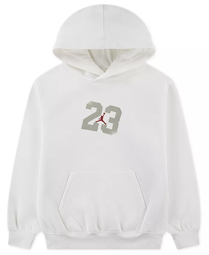 

Мальчики 8-18 Street Champ пуловер с длинным рукавом и капюшоном Jordan, белый