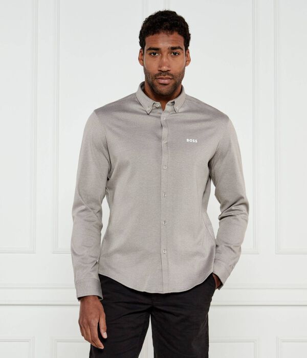 

Рубашка b_motion_l Regular fit Boss Green, серый
