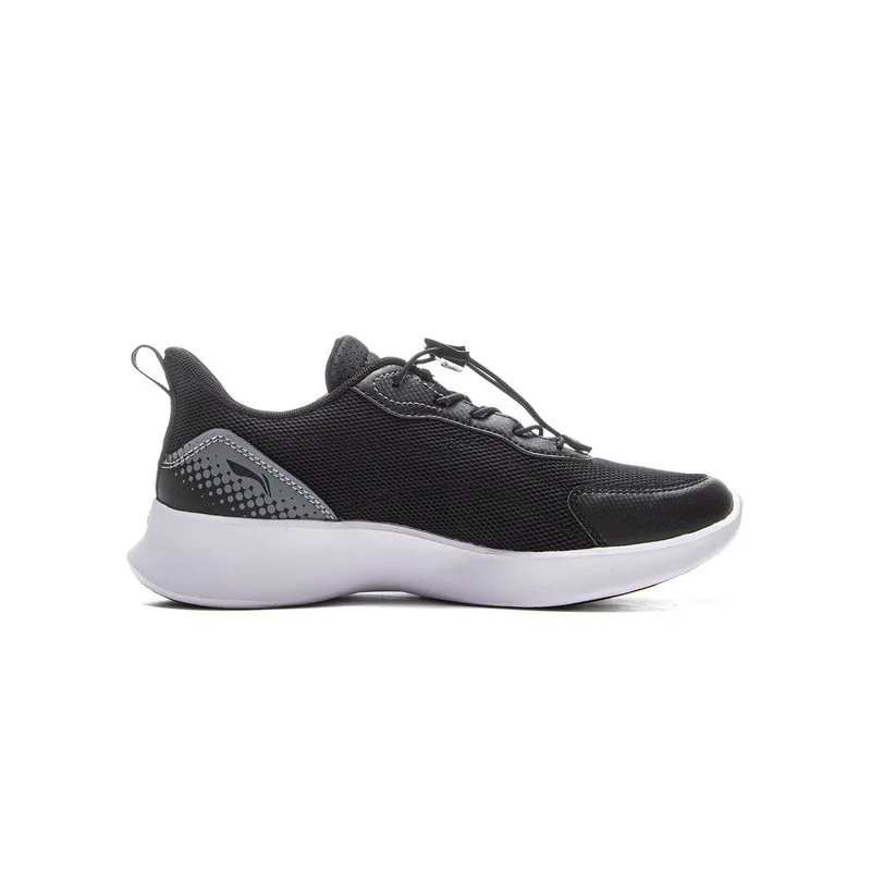 YOUNG Li-Ning YOUNG детские кроссовки низкие из искусственной кожи, черно-серые — фото 3