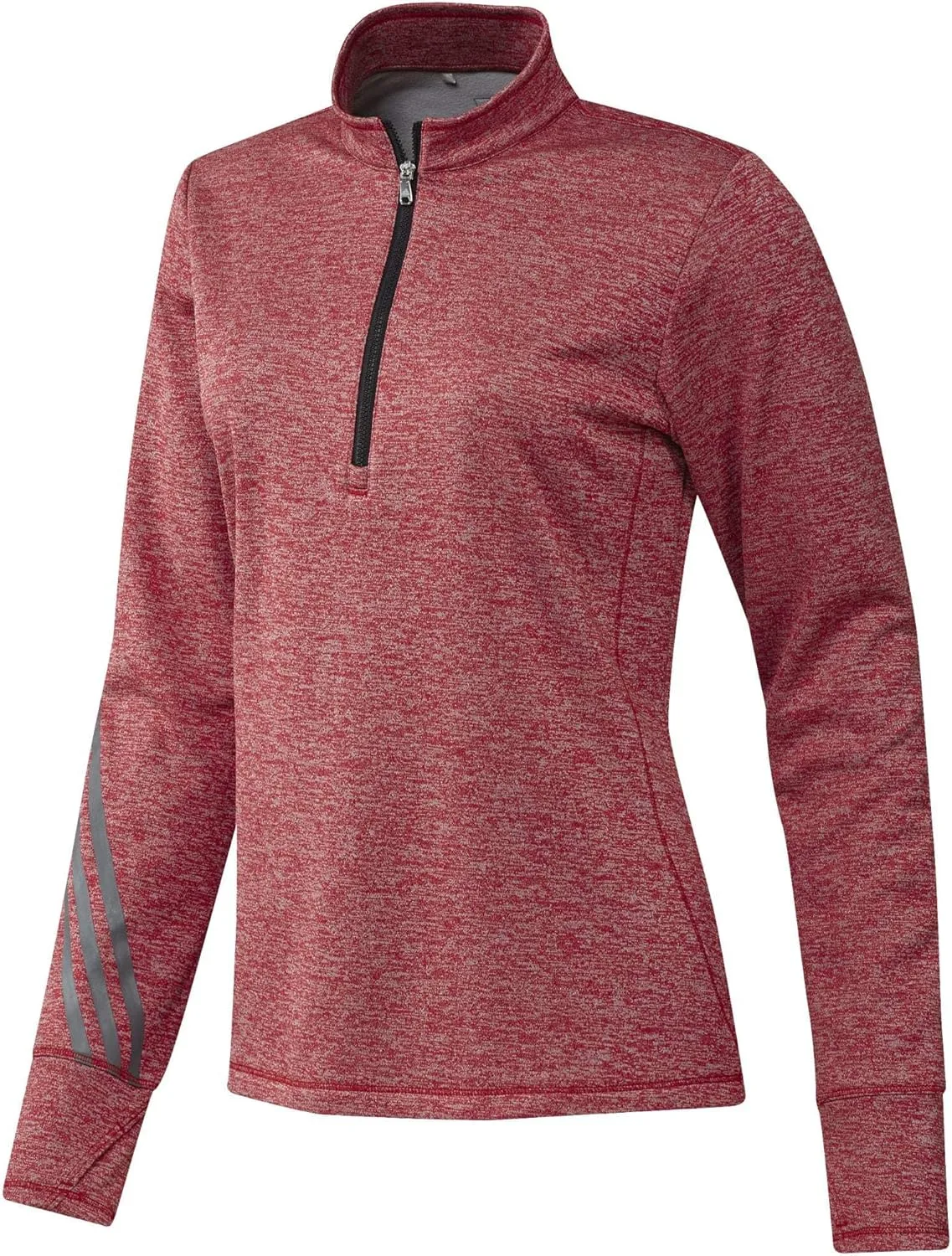 Adidas Women's 3-Stripes Heather Layer 1/4 Zip — фото 2