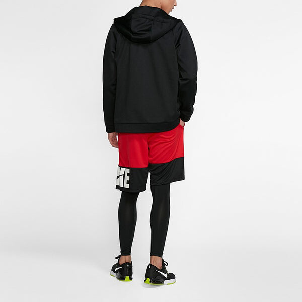 Куртка Nike Therma Zipper Cardigan Casual Sports Hooded Jacket Black, черный — фото 4