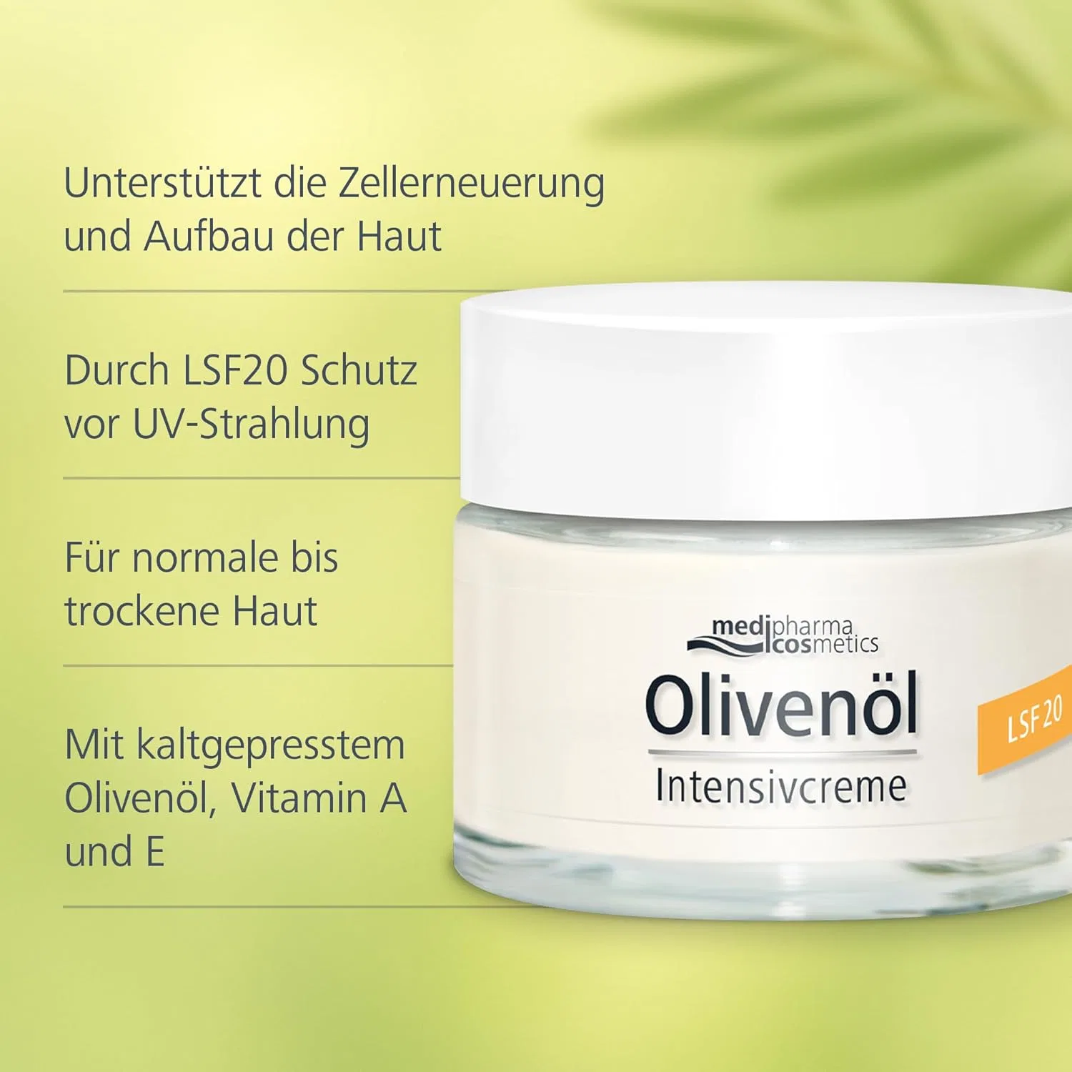 Крем для лица SPF20 MEDIPHARMA COSMETICS Интенсивный с оливковым маслом от — фото 3