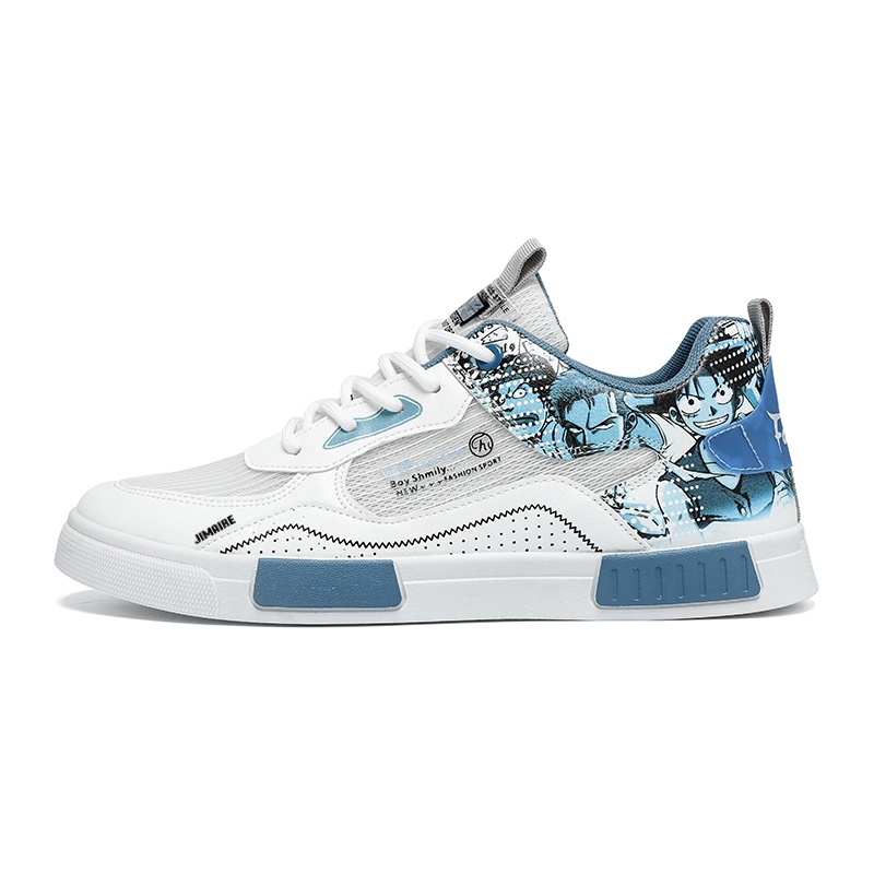 

Нескользящие низкие кроссовки для мужчин King Jinmai, White Blue