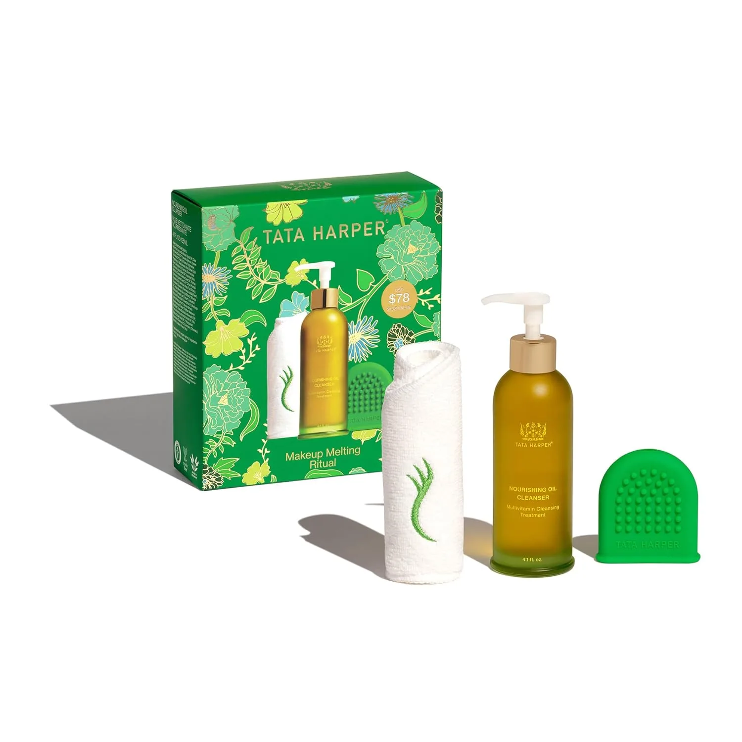 Очищающее масло Tata Harper Nourishing Oil Cleanser, мягкое средство для снятия макияжа, очищающее масло, натуральный уход за кожей. Набор ритуалов снятия макияжа, Off White