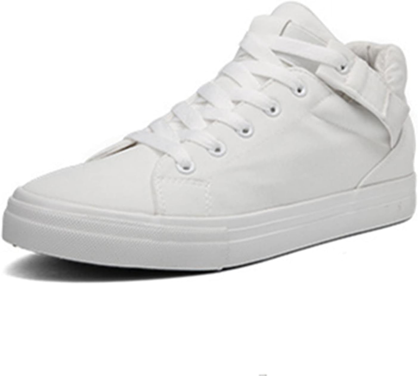 

Мужские классические кеды Amtopiyo однотонные на высокой шнуровке, белый