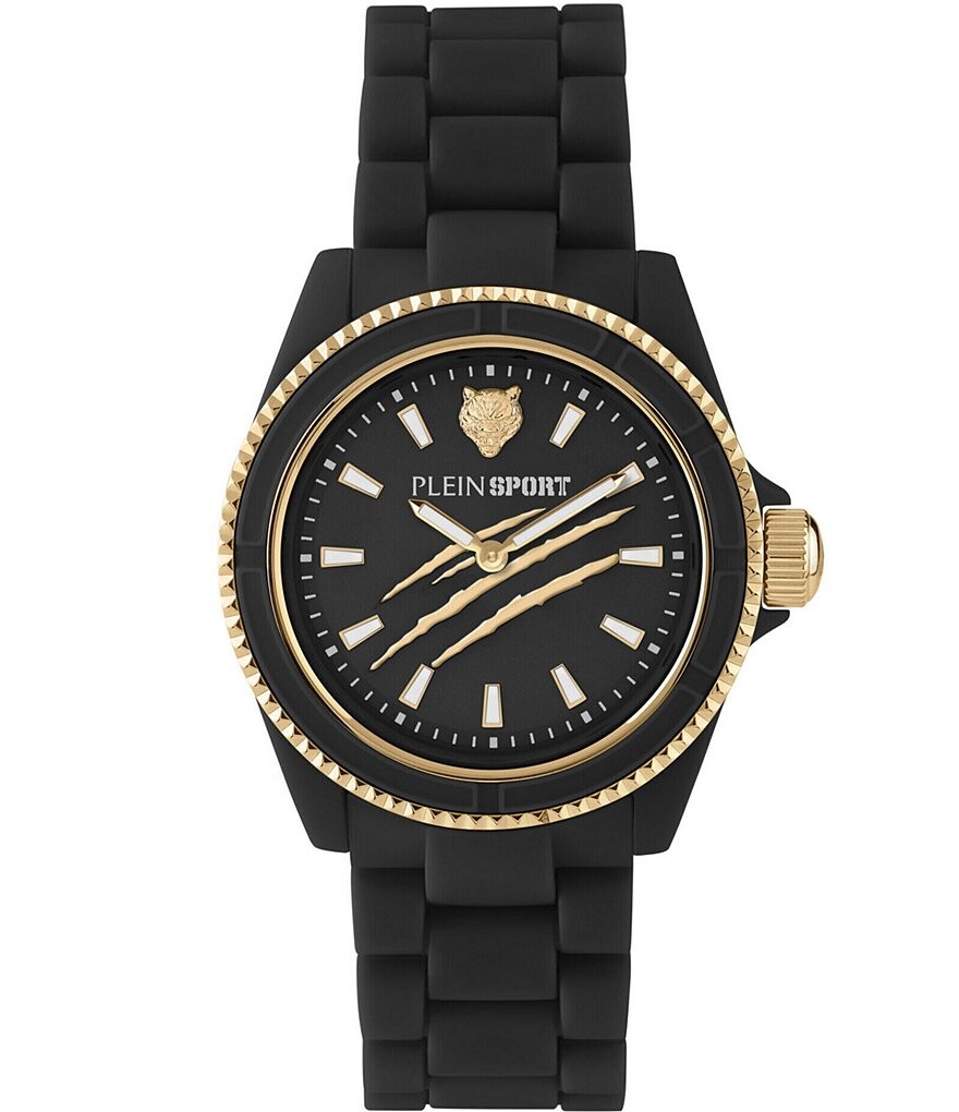 

Philipp Plein The Scratch Женские Часы-хронограф с силиконовым браслетом, черный