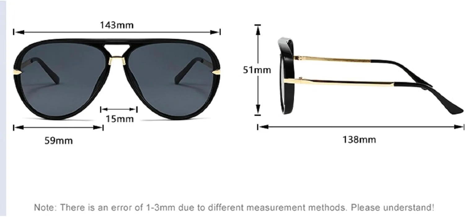 

Большие солнцезащитные очки-пилот для женщин, модные солнцезащитные очки в крупной оправе, стильные очки-маска в металлической оправе овальной формы mincl, Purple