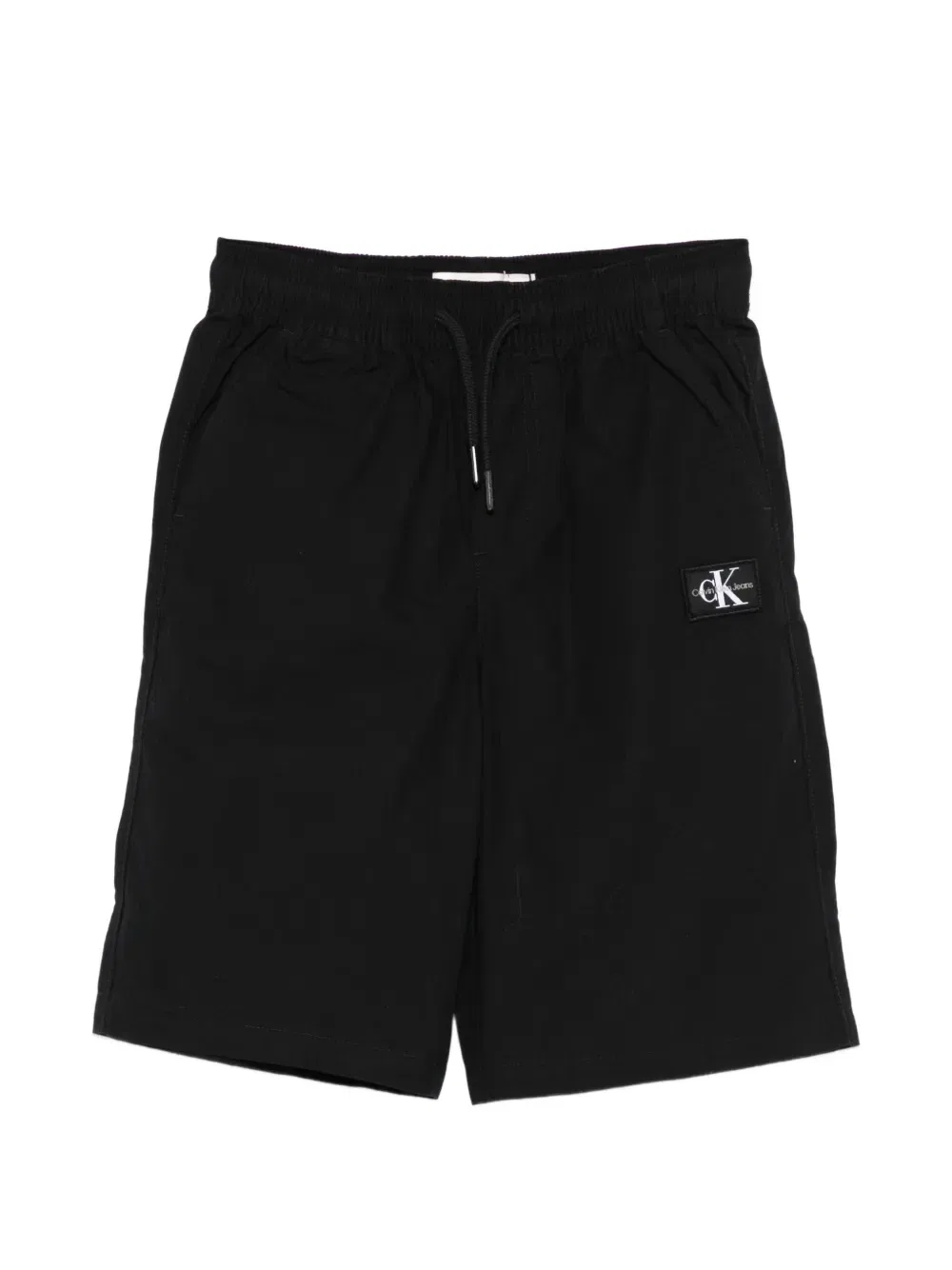 Шорты на шнурке с нашивкой-логотипом Calvin Klein Kids, черный