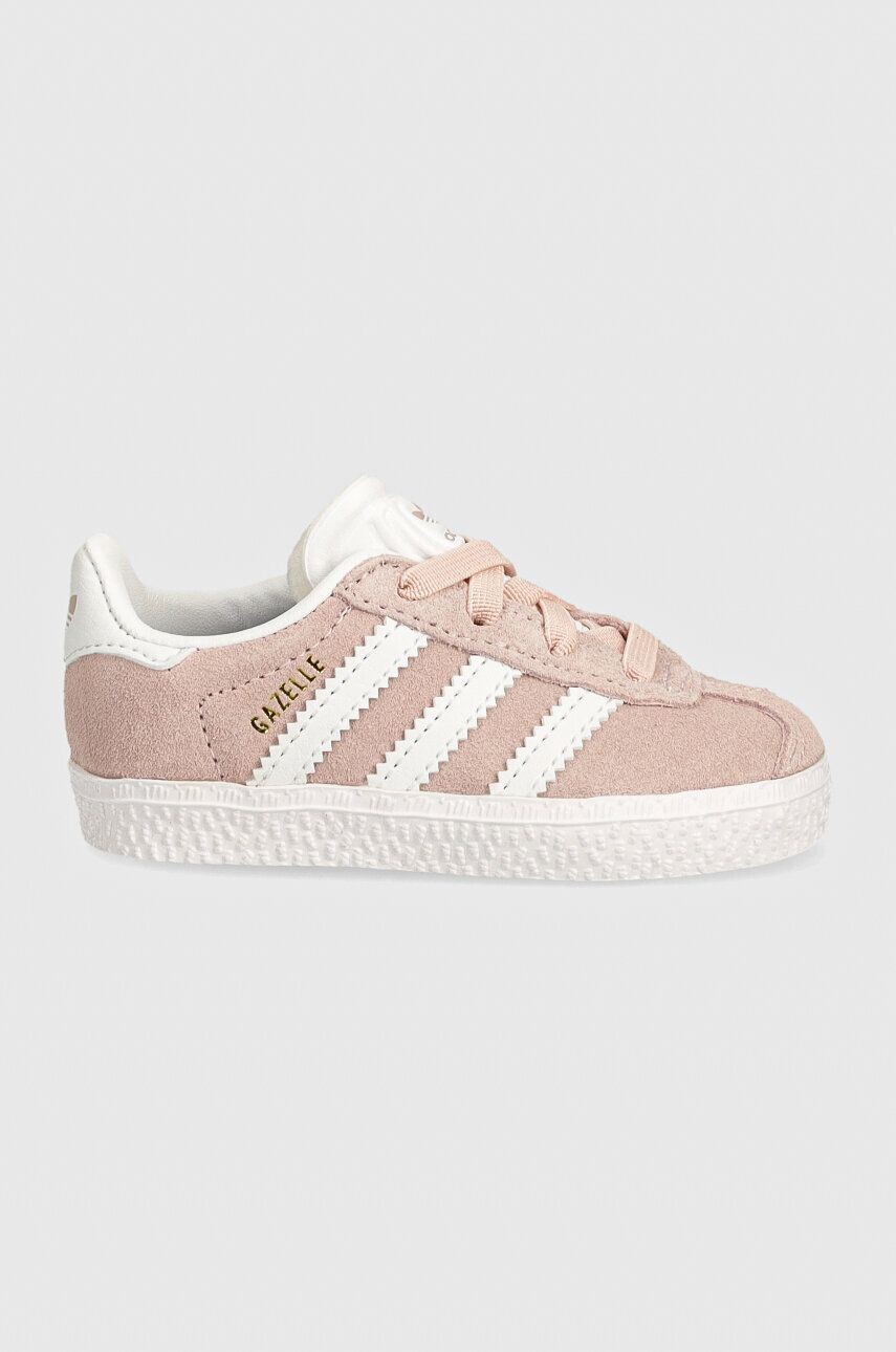 Детские кроссовки adidas Originals GAZELLE CF EL, розовый — фото 3