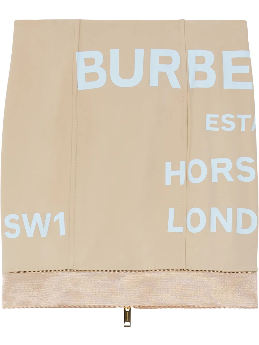 

Юбка мини с принтом Horseferry Burberry, коричневый