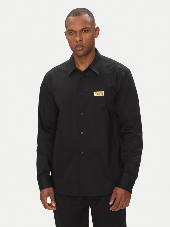 

Рубашка облегающего кроя 78GALYR1 Versace Jeans Couture, черный