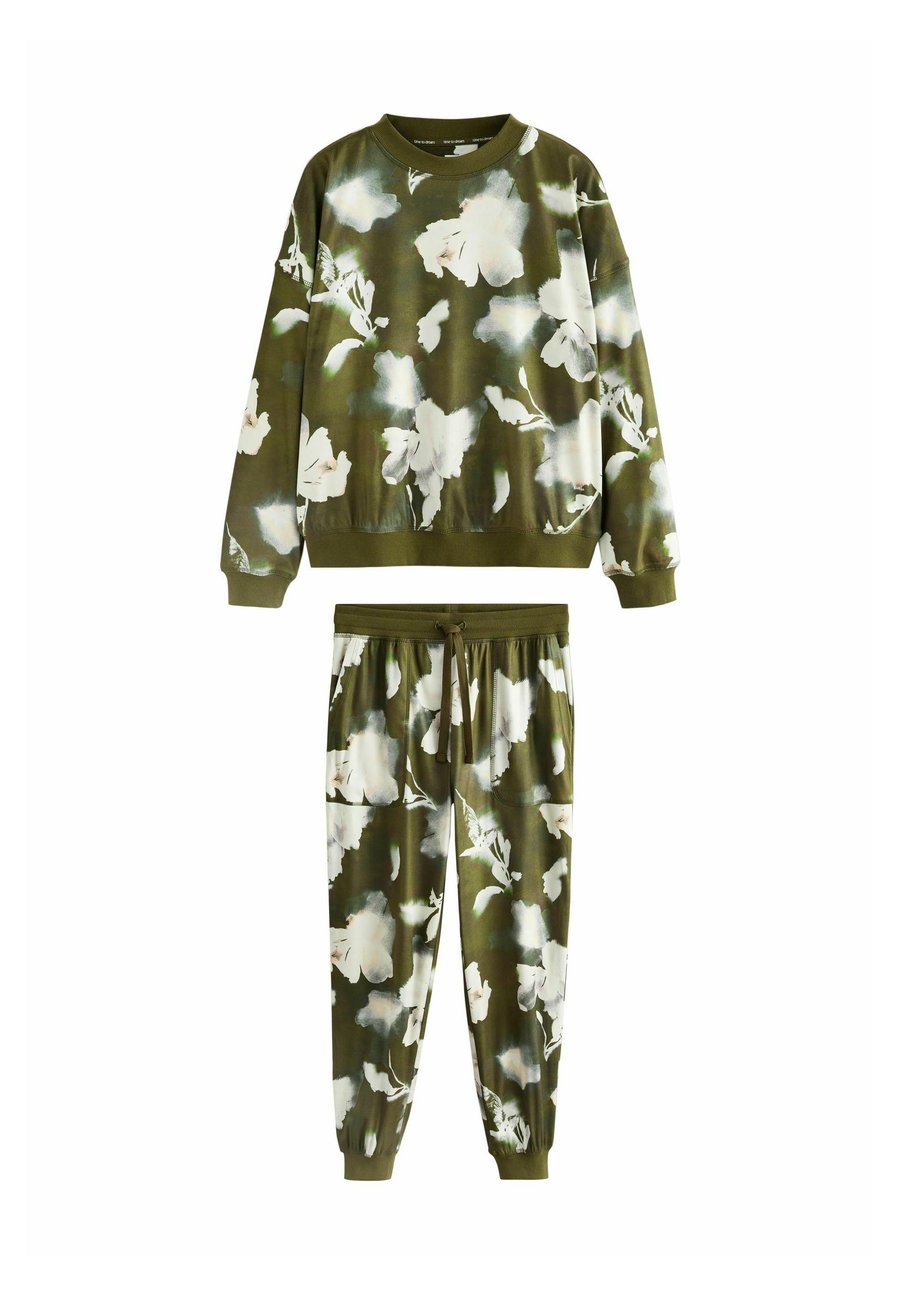 

Пижамный комплект Next COSY LONG SLEEVE SET, Olive Green Floral/Green