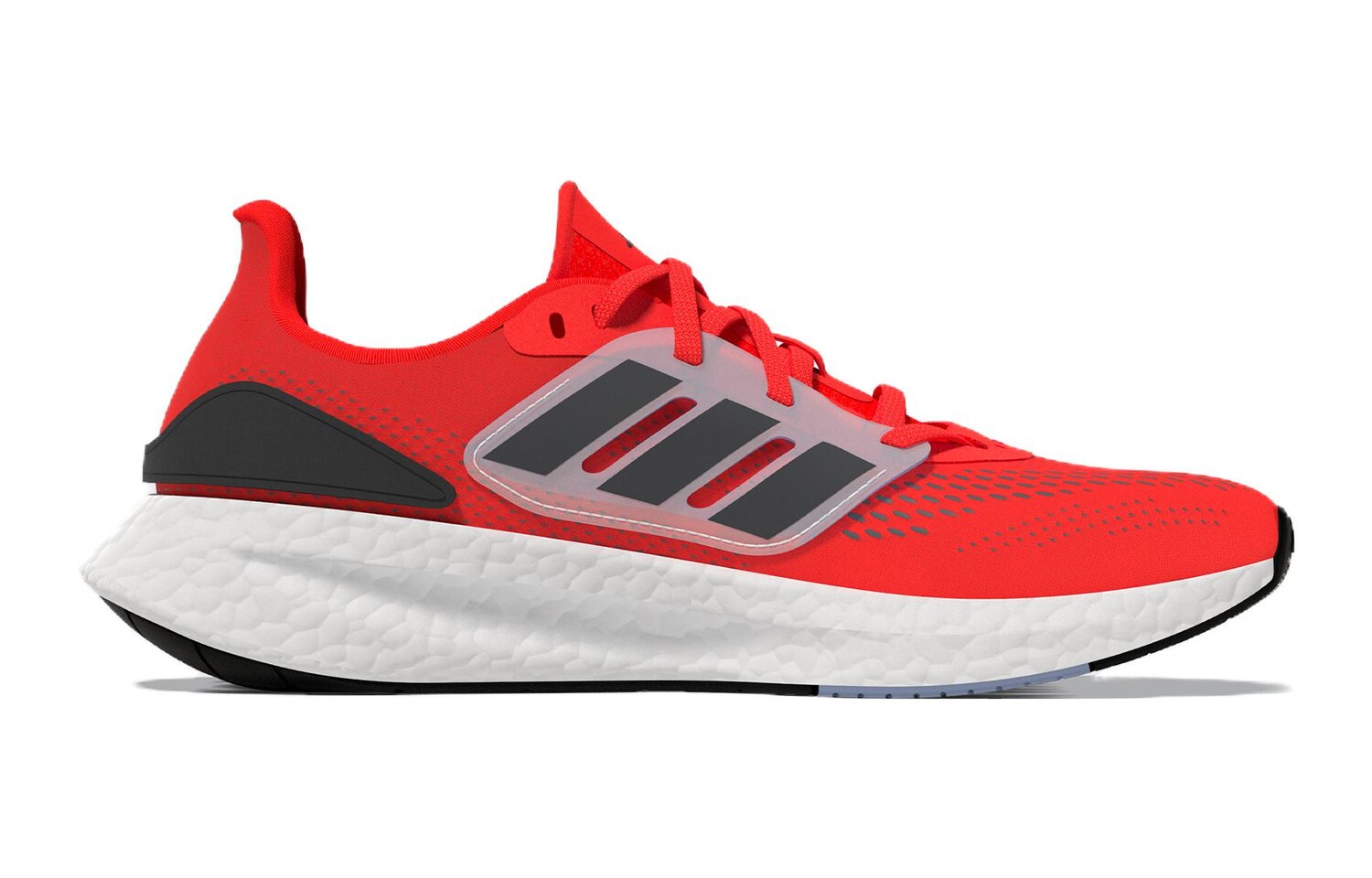 Кроссовки детские Pureboost 22 GS Low-top черные/красные Adidas — фото 2