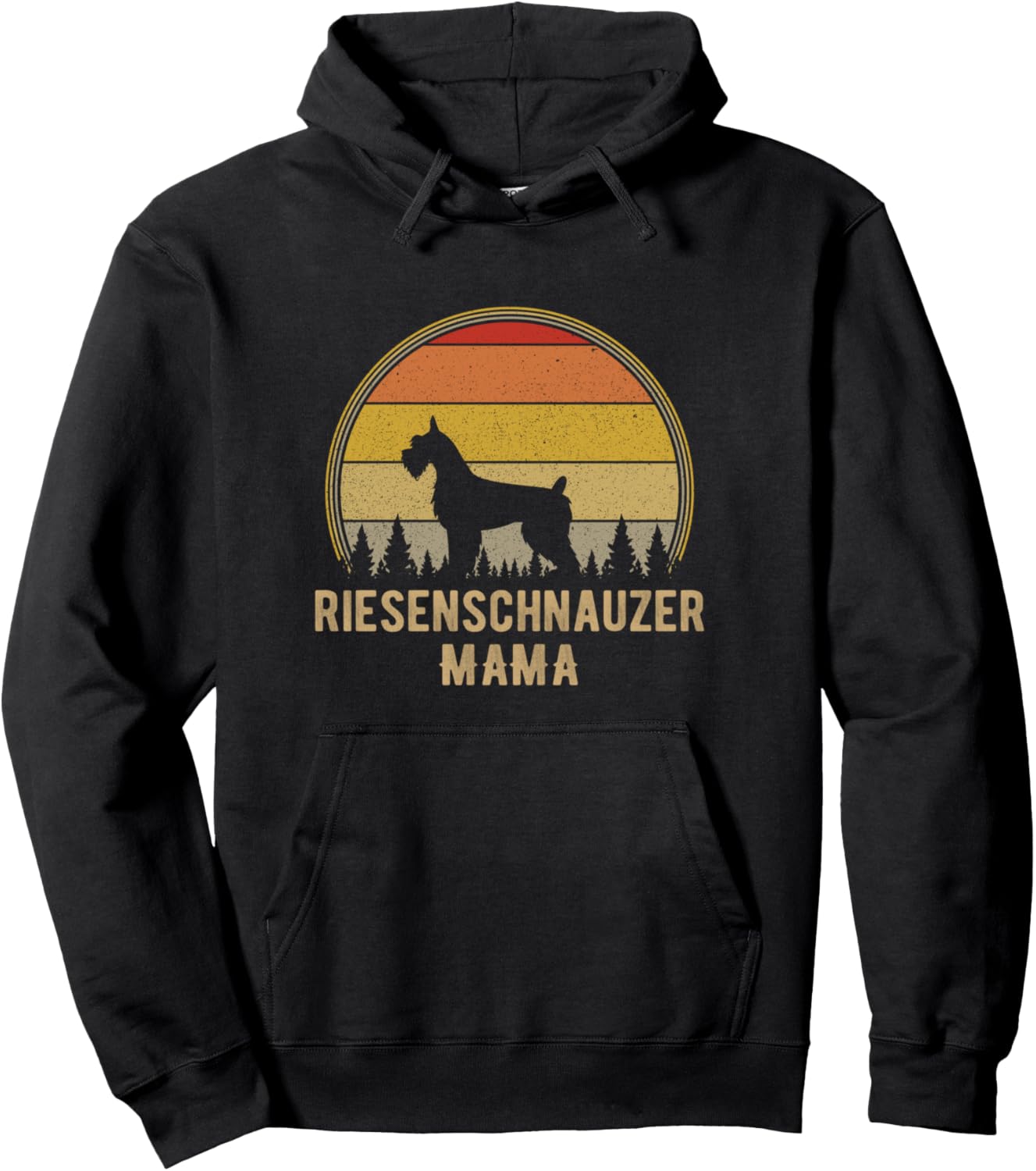 

Винтажная толстовка с изображением мамы гигантского шнауцера Giant Schnauzer Owner Apparel, черный