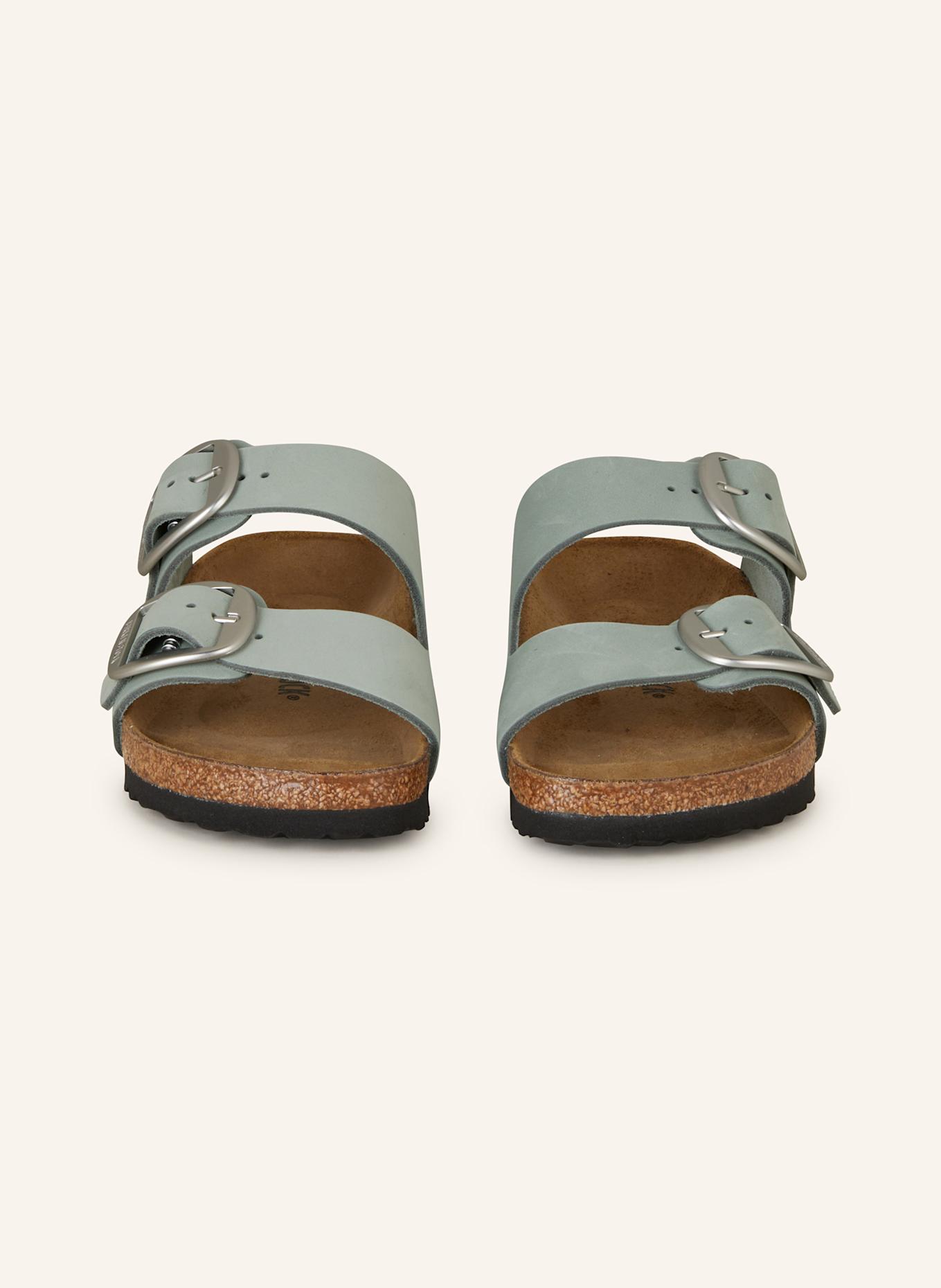 Мюли аризона большая пряжка lenb Birkenstock, зеленый — фото 3