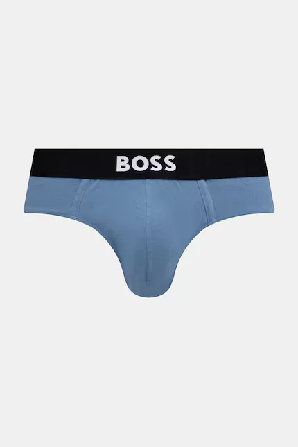 Боксеры мужские из хлопка с эластаном HipBr 3 шт BOSS, серый — фото 2