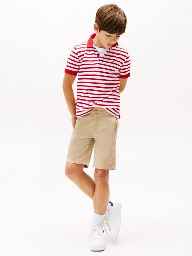 

Детская полосатая поло с флагом Tommy Hilfiger, Multi