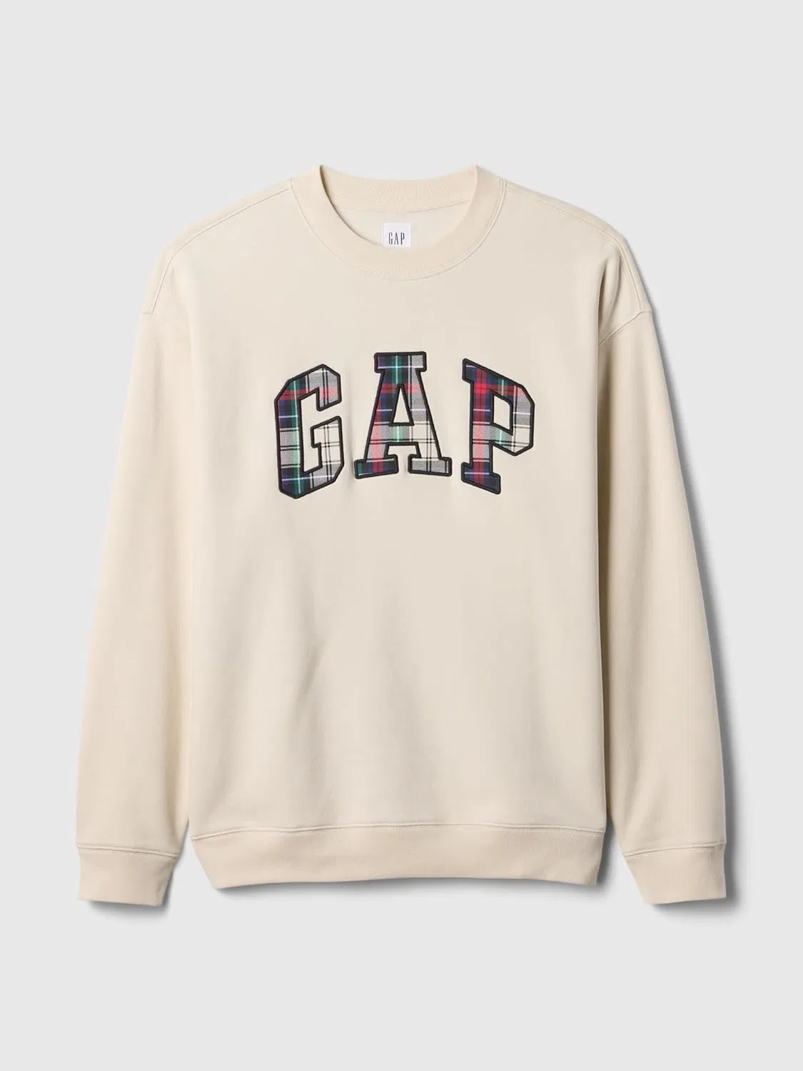 Мужская толстовка GAP с круглым вырезом и логотипом Heritage — фото 4