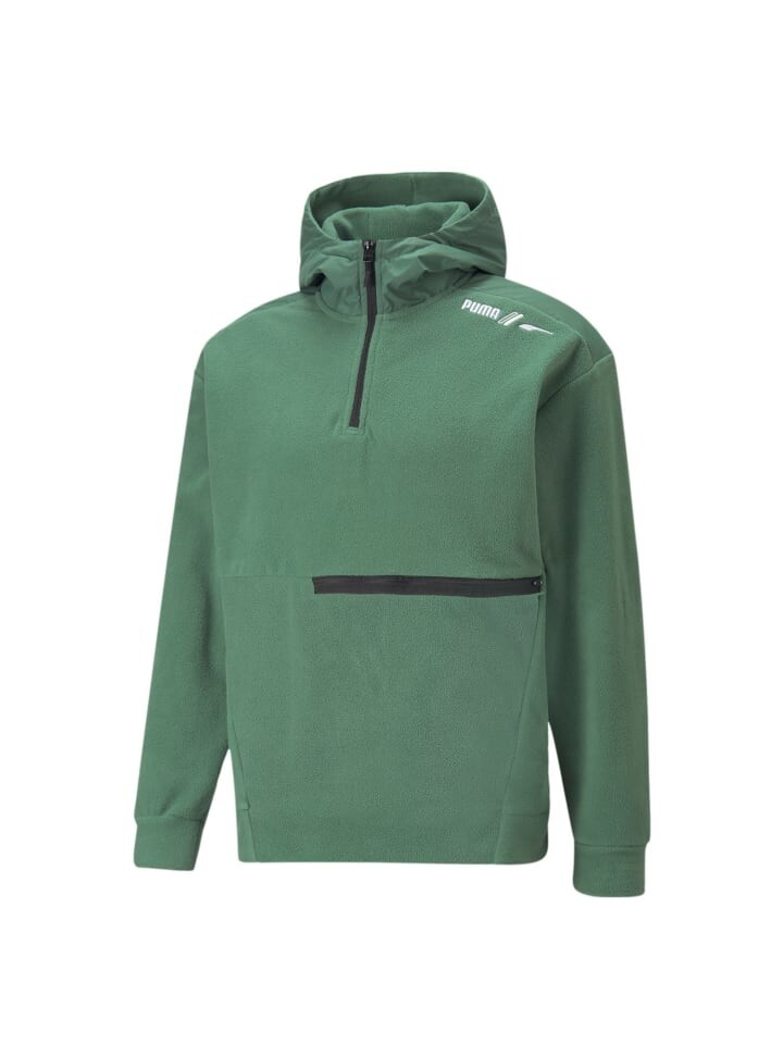 

Пуловер Puma Polarfleece Pullover mit Kapuze, зеленый