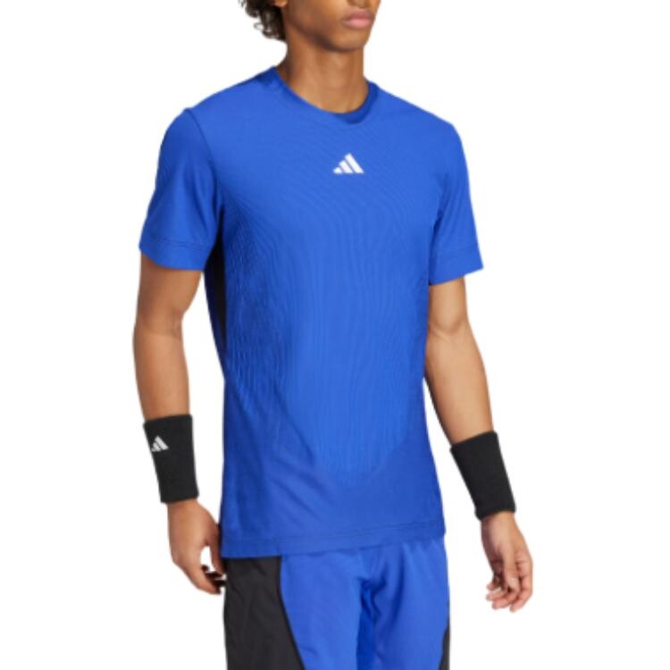 Футболка Airchill мужская, ярко-синяя/черная Adidas, синий/черный — фото 2