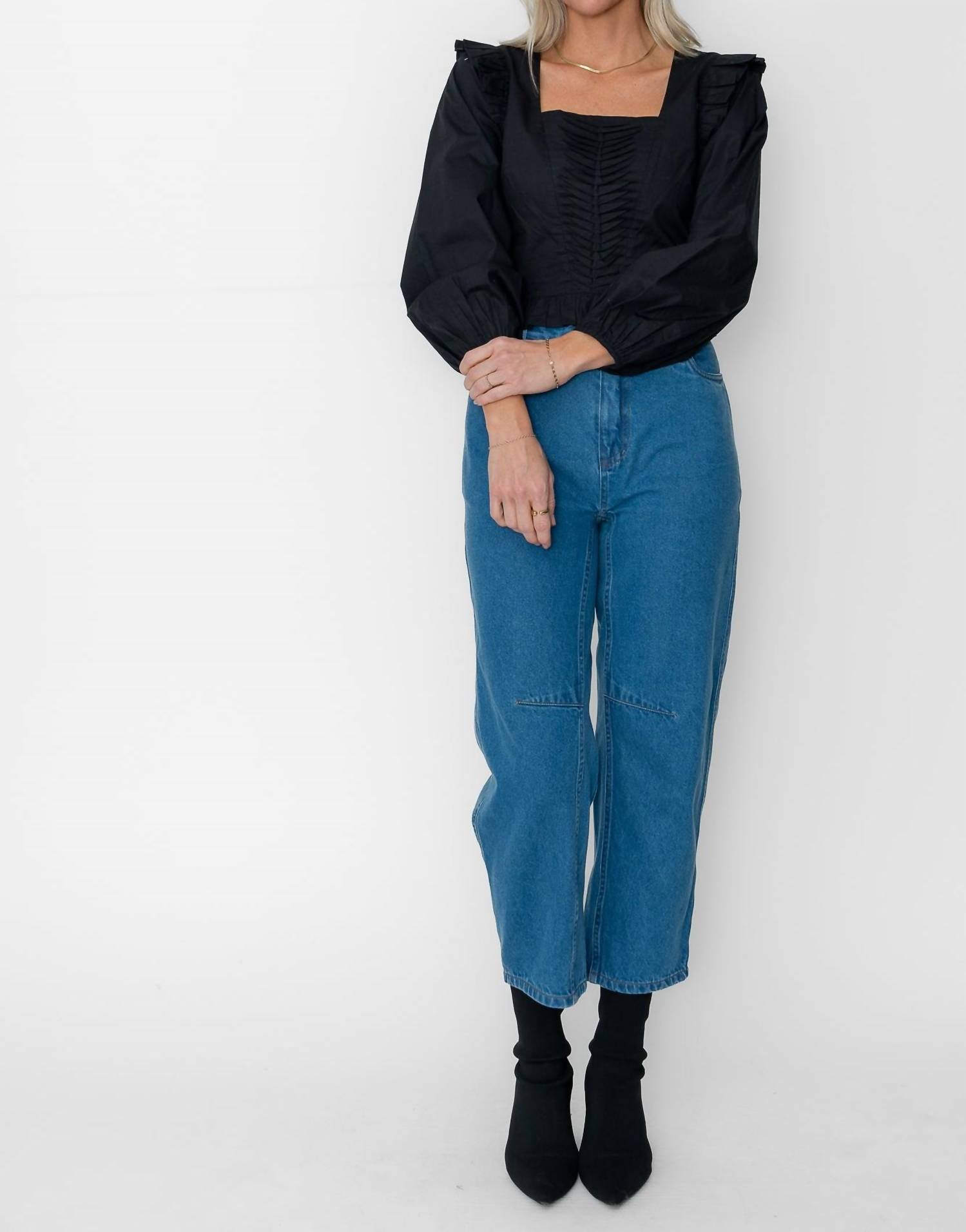 

West Of Топ с длинными рукавами Beatrice, черный