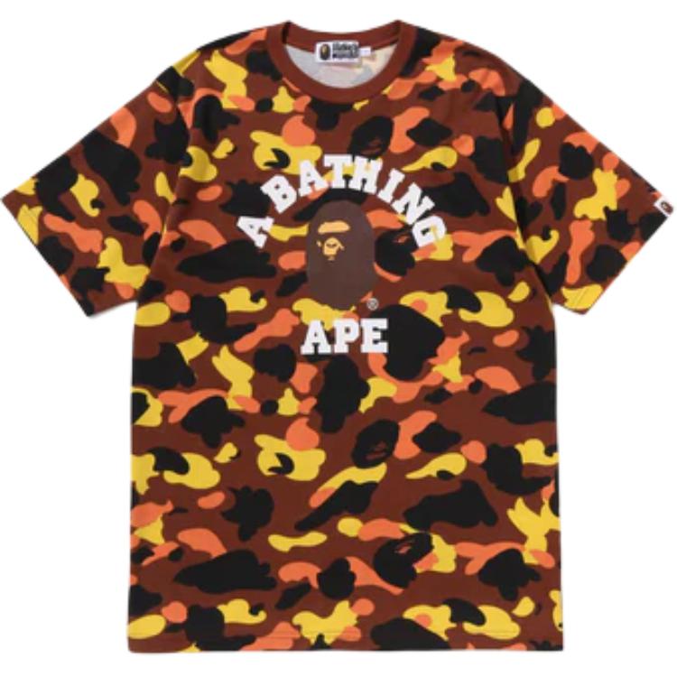 A BATHING APE Футболка с камуфляжным логотипом — фото 3
