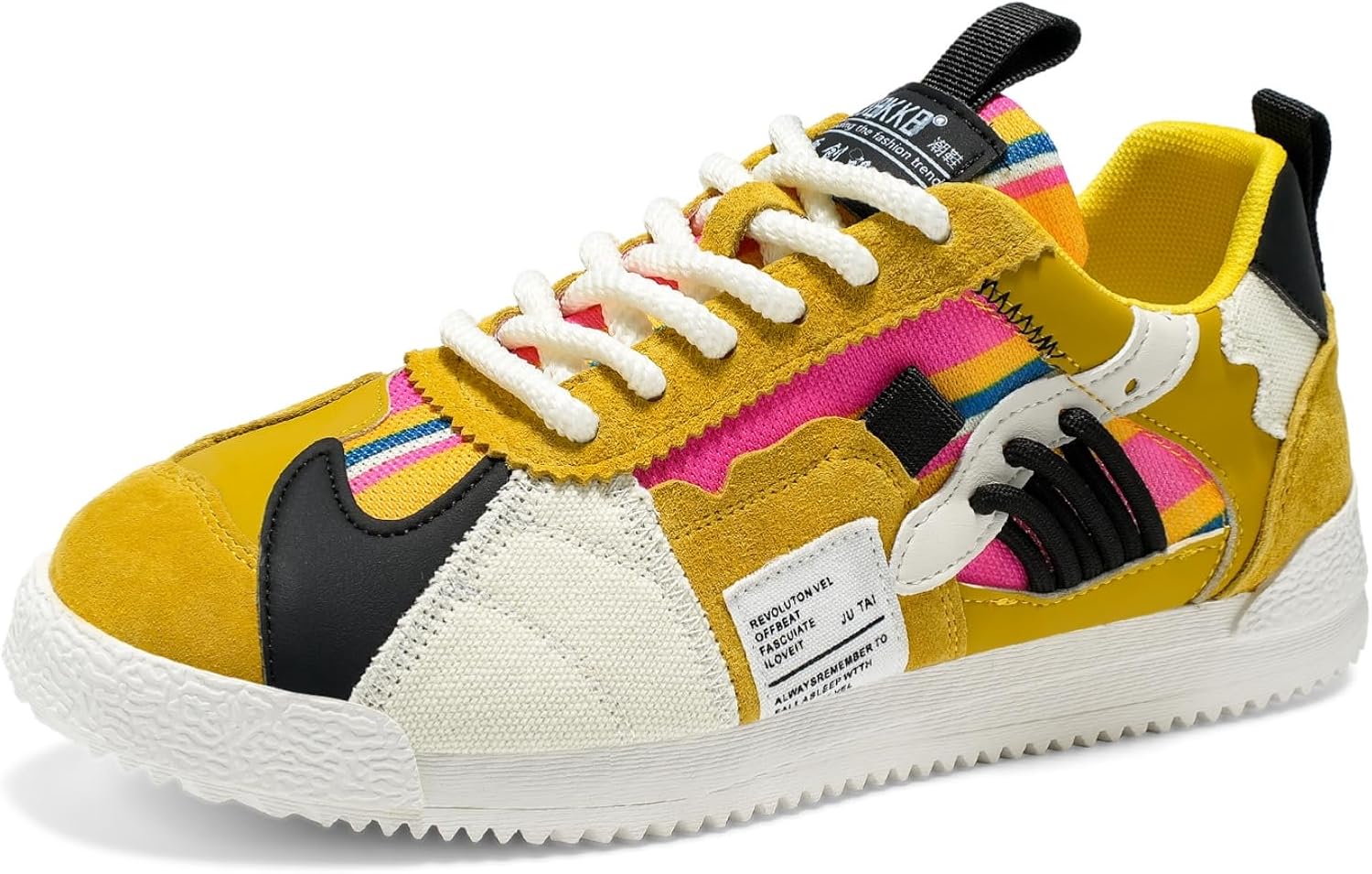 

Мужские многоцветные кроссовки в технике пэчворк Yrzhgdl, желтый