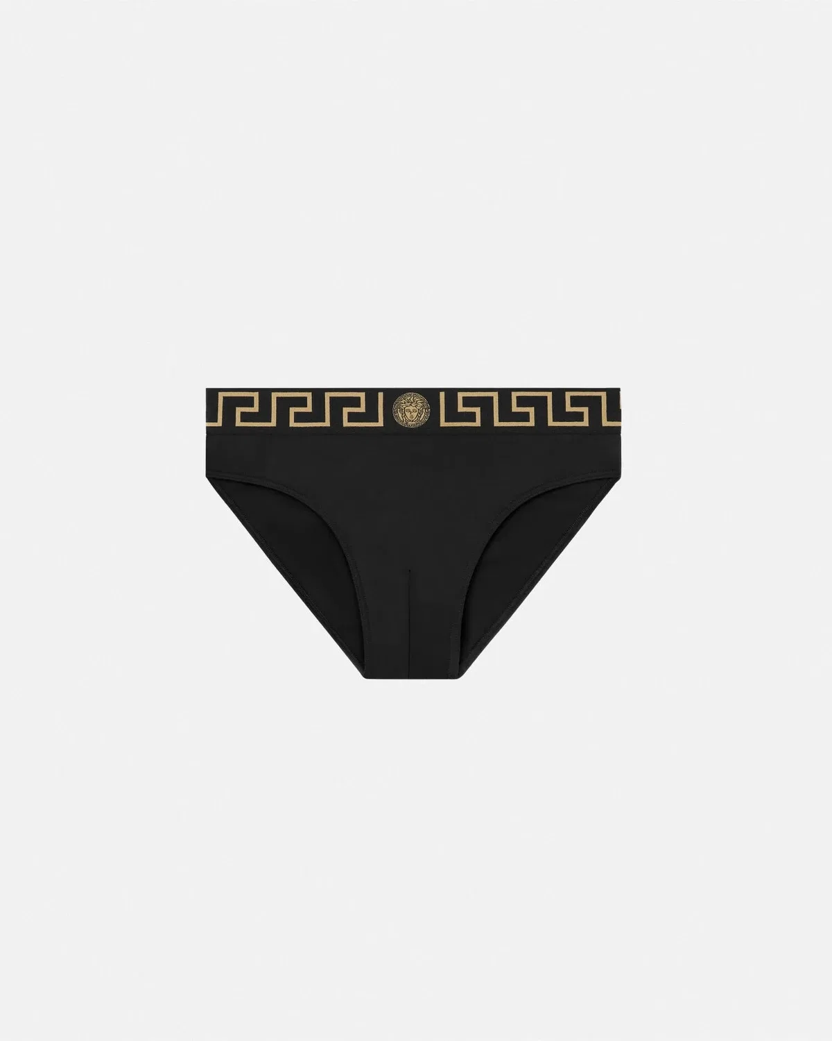 Плавки с узором Greca VERSACE, черный