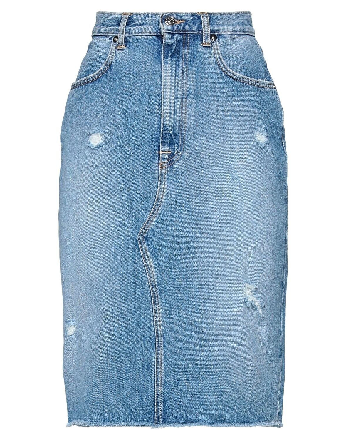 

Джинсовая юбка (+) People, синий