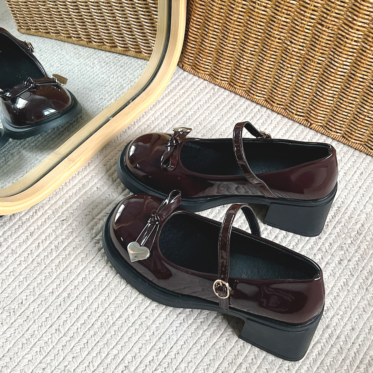 Puppytown Женские повседневные туфли Women's - Бордовые, цвет Burgundy — фото 2