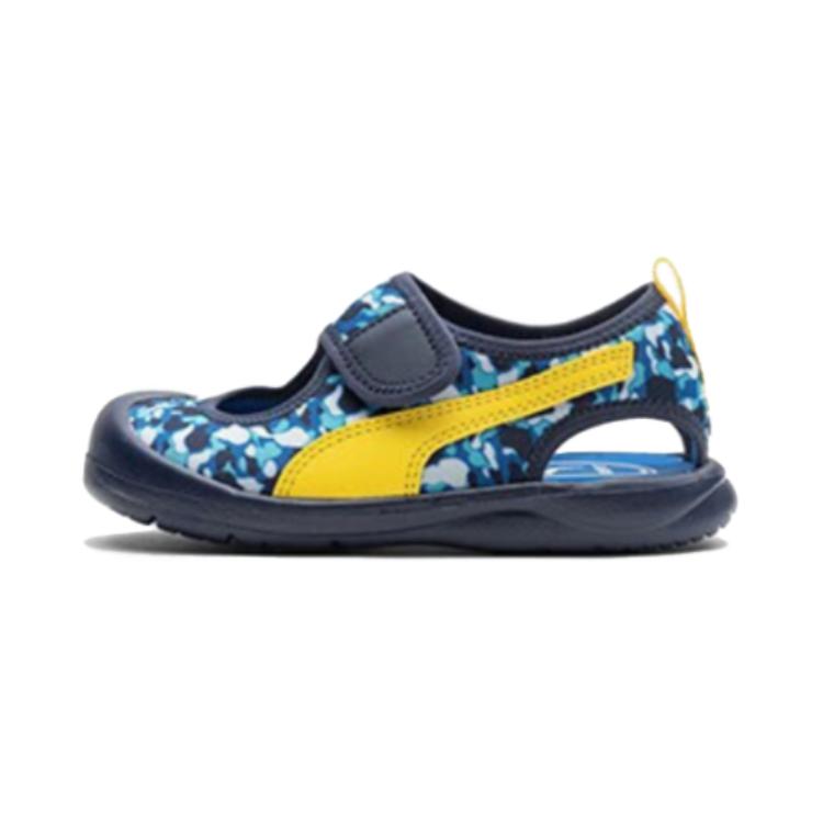 

PUMA Детские сандалии Aquacat синего, желтого и белого цвета для детей от 3 до 7 лет