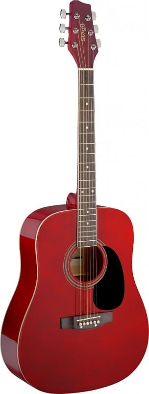 

Акустическая гитара Red dreadnought acoustic guitar with basswood top
