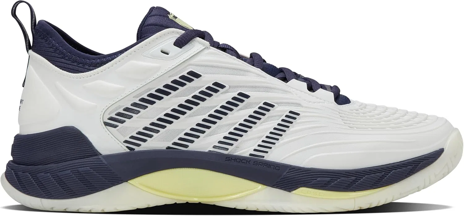 Кроссовки теннисные K-Swiss Hypercourt Supreme 2, Blanc De Blanc/Naval Academy/Luminary Green