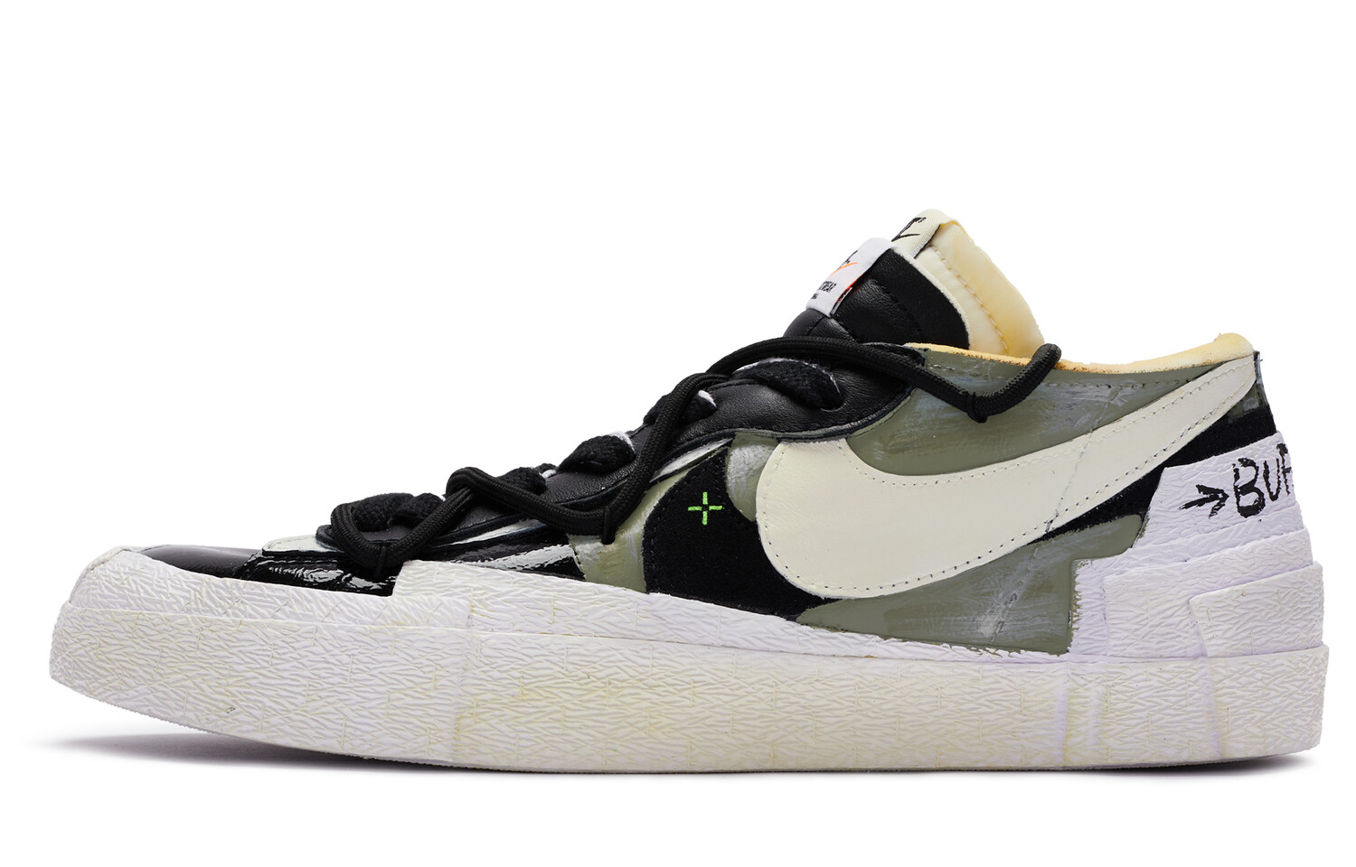 

Кроссовки Nike Blazer Skateboard Shoes Unisex Low-Top Black White Green