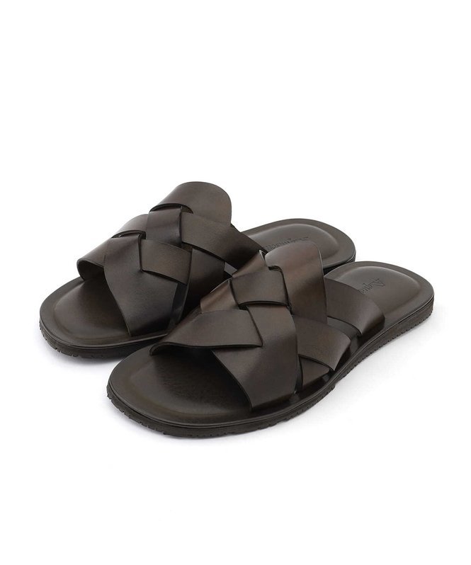 Кожаные сандалии для отдыха Aquascutum Men, brown