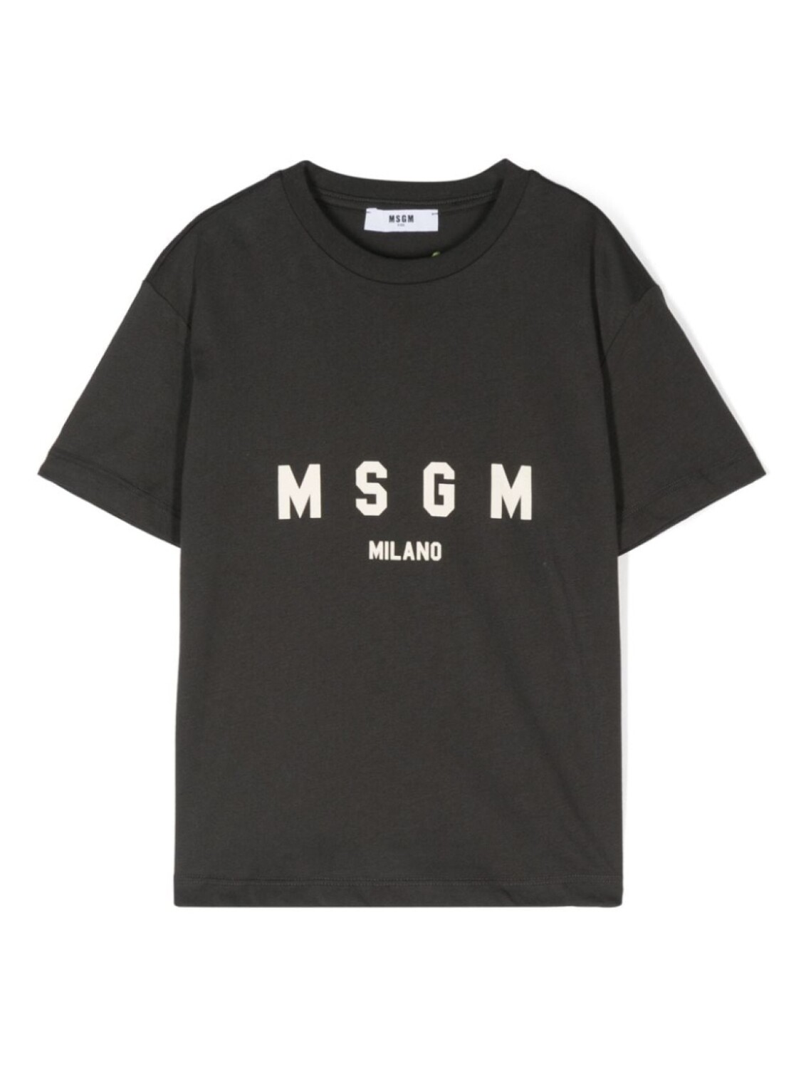 

MSGM Kids футболка с логотипом, серый