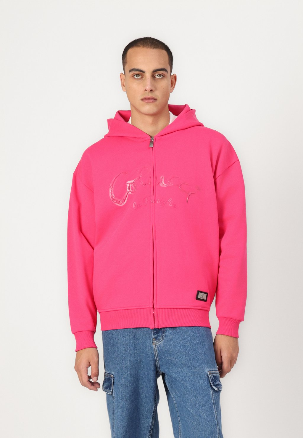 

Толстовка на молнии HOODIE UNISEX Carlo Colucci, фуксия