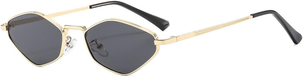 

Солнцезащитные очки с защитой UV400 | Металлические петли, маленькая оправа | Для женщин и мужчин, для занятий спортом на открытом воздухе и путешествий DSVIGF, C2 Golden