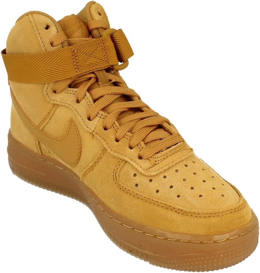 Детские кроссовки Nike Air Force 1 High LV8 3 Wheat/Wheat-Gum Light Brown (CK0262 700), светло-коричневый — фото 4