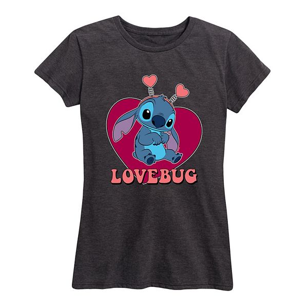 

Футболка Lilo & Stitch Lovebug Disney, Heather Charcoal